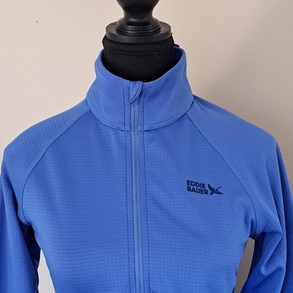 Eddie Bauer Activator Grid Fleece Half Zip Pullover Blue Women's XS Active Top - Picture 8 of 16
